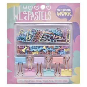SET PAPELERIA MOOVING PASTEL OFFICE