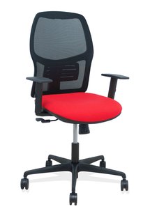 SILLA PIQUERAS ALFERA C/BRAZOS BALI ROJO