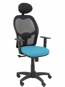 SILLA PIQUERAS ALOCEN NEGRO Y AZUL CIELO