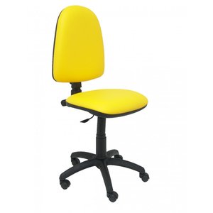 SILLA PIQUERAS AYNA SIMILPIEL AMARILLO
