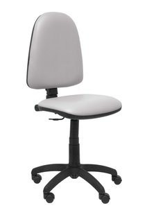 SILLA PIQUERAS AYNA SIMILPIEL GRIS CLARO