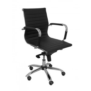 SILLA PIQUERAS MADROÑO SIMILPIEL NEGRO