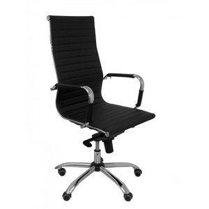 SILLA PIQUERAS MADROÑO SIMILPIEL NEGRO