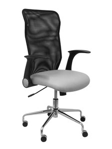 SILLA PIQUERAS MINAYA SIMILPIEL GRIS CL.