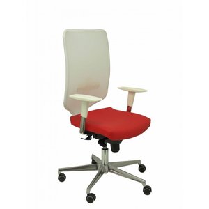 SILLA PIQUERAS OSSA BLANCA SIMILPIEL ROJ