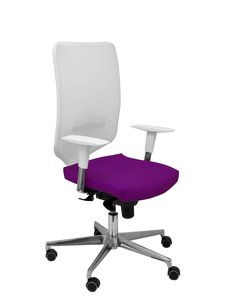 SILLA PIQUERAS OSSA BLANCA SIMILPIEL MOR