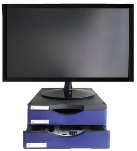 SOPORTE MONITOR A.2000 C/CAJONES AZ