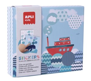 STICKERS GAME CAJA CARTON BARCO