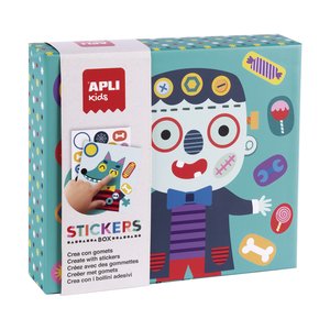 STICKERS GAME CAJA CARTON MONSTRUOS