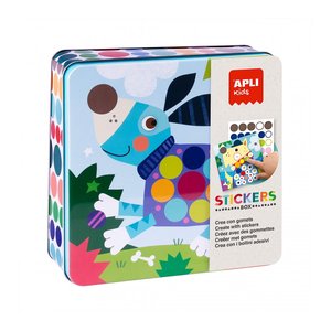 STICKERS GAME CAJA METAL PERROS