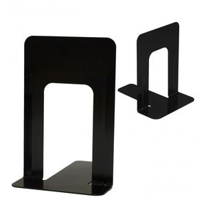 SUJETA LIBROS GRANDE METAL NEGRO P/2