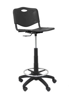 TABURETE PIQUERAS PVC NEGRO