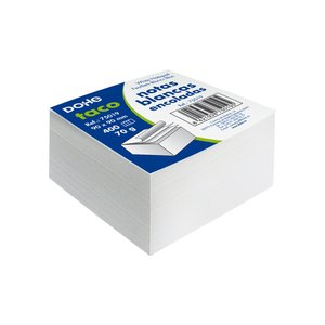 TACO NOTAS ENCOLADO DOHE BLANCO 90x90mm