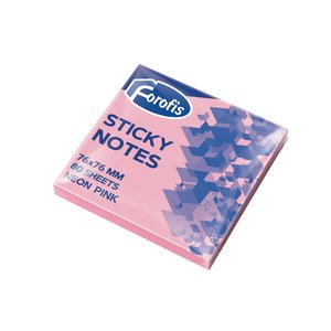 TACO NOTAS FOROFIS 80h 76x76 ROSA NEON