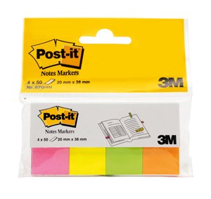 TACO NOTAS POST-IT 670-4-POP 12,7X44,4