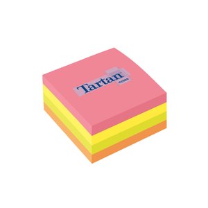 TACO NOTAS TARTAN 76X76 FLUOR CUBO 400h