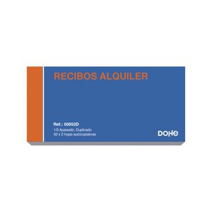 TALONARIO RECIBOS ALQ. 1/3 APA.DUP. DOHE