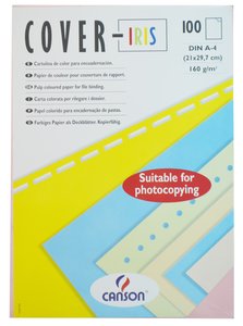 T.ENC.COVER-IRIS A4 CARTUL.BLANCO C/100