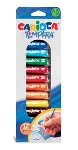 TEMPERA CARIOCA 12ml ESTUCHE 12