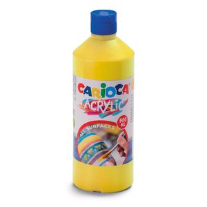 TEMPERA CARIOCA ACR.LIQ.500ml AMARILLO