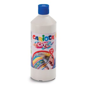 TEMPERA CARIOCA ACR.LIQ.500ml BLANCO