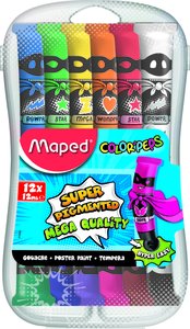 TEMPERA MAPED 12 ml ESTUCHE 12