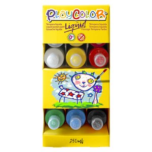 TEMPERA PLAYCOLOR LIQ. 250 ml EXP.18