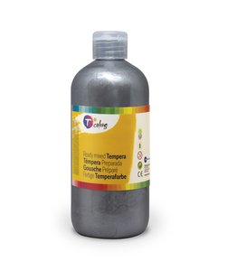 TEMPERA TCOLORS LIQ.500 ml PLATA