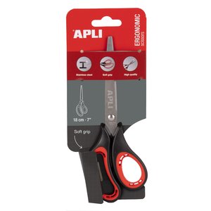 TIJERAS APLI  18cm. ERGONOMICA