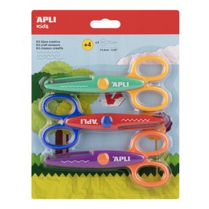 TIJERAS APLI CREATIVA 13,5cm SET 3