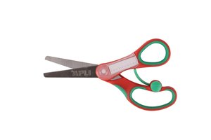 TIJERAS ESCOLARES APLI 13,5cm. NOMB. ROJ