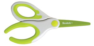 TIJERAS ESCOLAR SCOTCH ACERO INOX VERDE