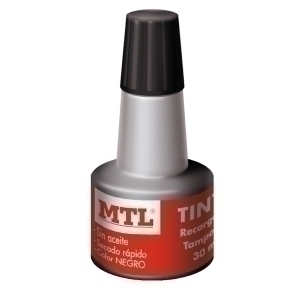 TINTA TAMPON MTL 30 ml. NEGRO