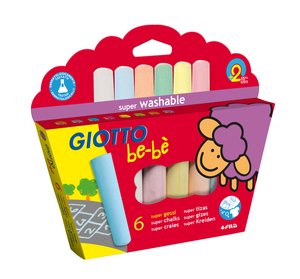 TIZAS COLORES GIOTTO BEBE ESTUCHE 6