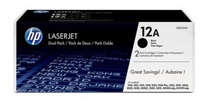 TONER HP Nº12A Q2612AD NEGRO PACK 2 UD.