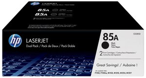 TONER HP Nº85A CE285AD NEGRO PACK 2 UD.