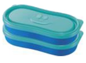TUPPER MAPED SNACK BOX CONCEPT KIDS AZUL