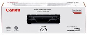 TONER CANON CRG-725 NEGRO (1.600 PAG.)