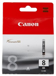 CART.IJ.CANON CLI8BK DEP.TINT.NEGRA