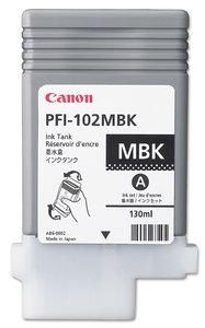 CONS.PLOTTER CANON PFI102MBK DP.NEGR MAT