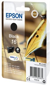 CART.IJ.EPSON T162140 Nº16 NEGRO