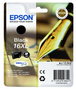 CART.IJ.EPSON T163140 Nº16XL NEGRO