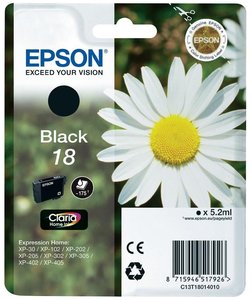 CART.IJ.EPSON T180140 Nº18 NEGRO