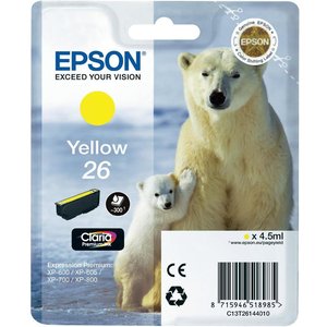 CART.IJ.EPSON T261440 Nº26 AMARILLO