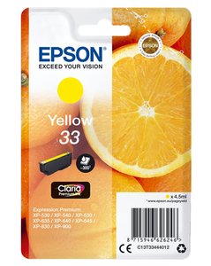 CART.IJ.EPSON T334440 Nº33 AMARILLO