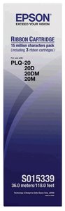 CINTA EPSON S015339 PLQ-20 NEGRA PACK 3