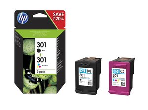 CART.IJ.HP N9J72AE Nº 301 NG+COLOR