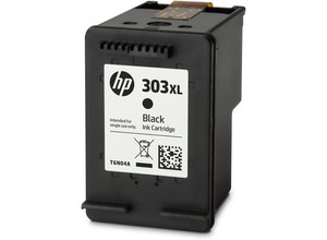 CART.IJ.HP T6N04AE Nº303XL NEGRO 600 PA