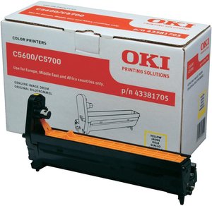 TAMBOR OKI C5600/5700 AMARILLO