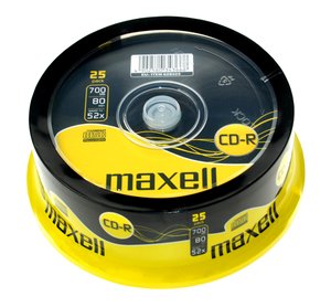 CD-ROM MAXELL 700 MB 80 min. 52x T/25
